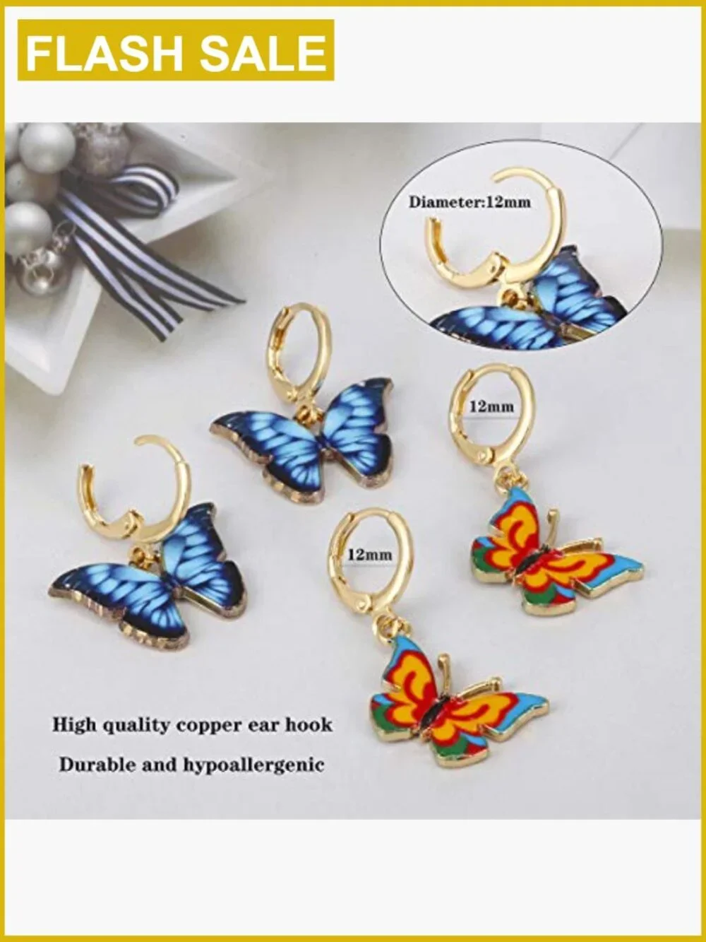Kids Hypoallergenic Huggie Hoop Earrings Set 16 Pairs